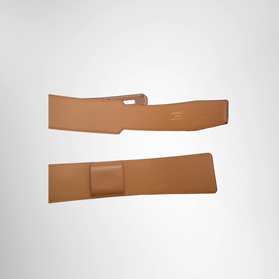 Kelly Belt Gold Epsom Leather