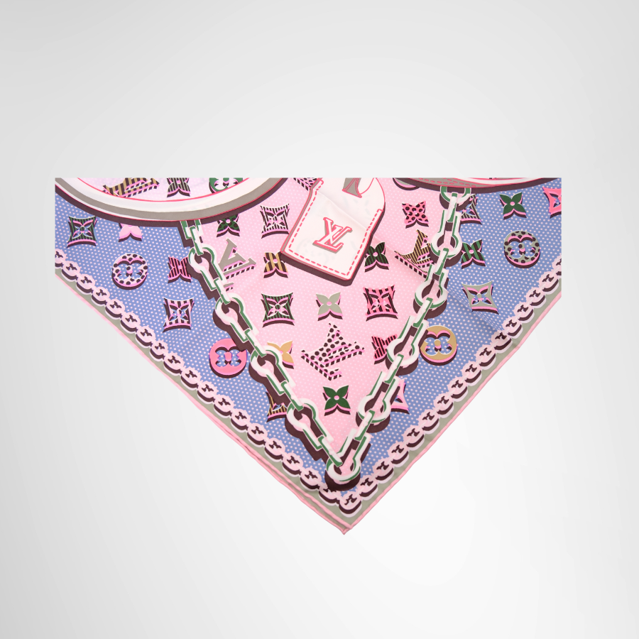 Carre Pop Monogram Silk Square Scarf