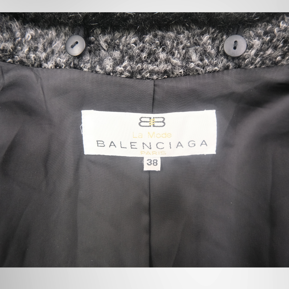 Balenciaga Tweed Coat – Pre-Owned Luxury Brand Apparel – Antonio & Co Tag 