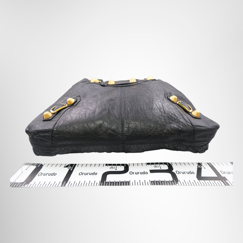 Balenciaga Giant 21 Gold City Bag - Black