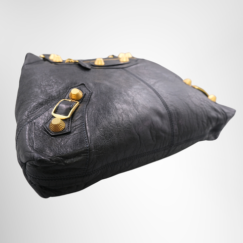 Balenciaga Giant 21 Gold City Bag - Black