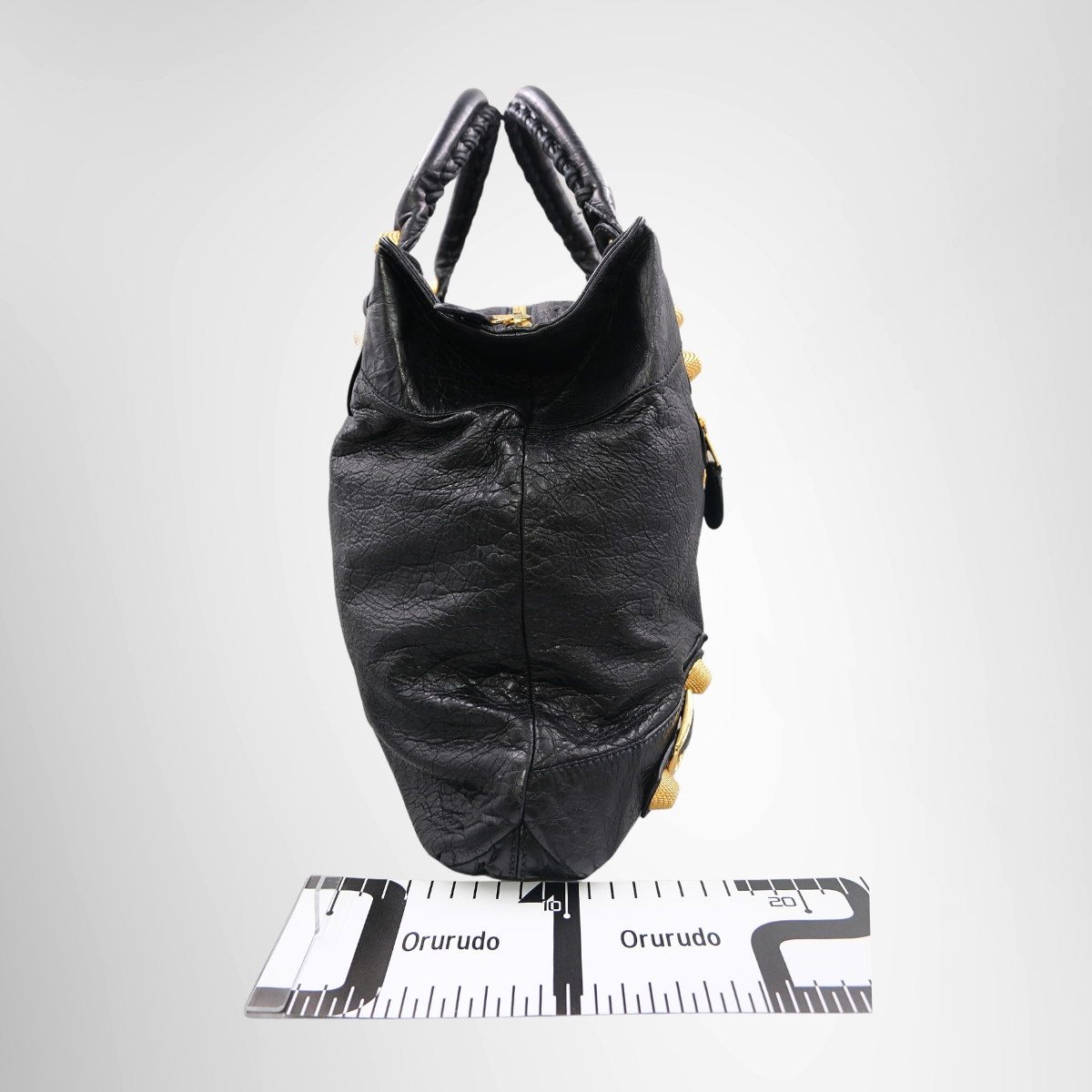 Balenciaga Giant 21 Gold City Bag - Black
