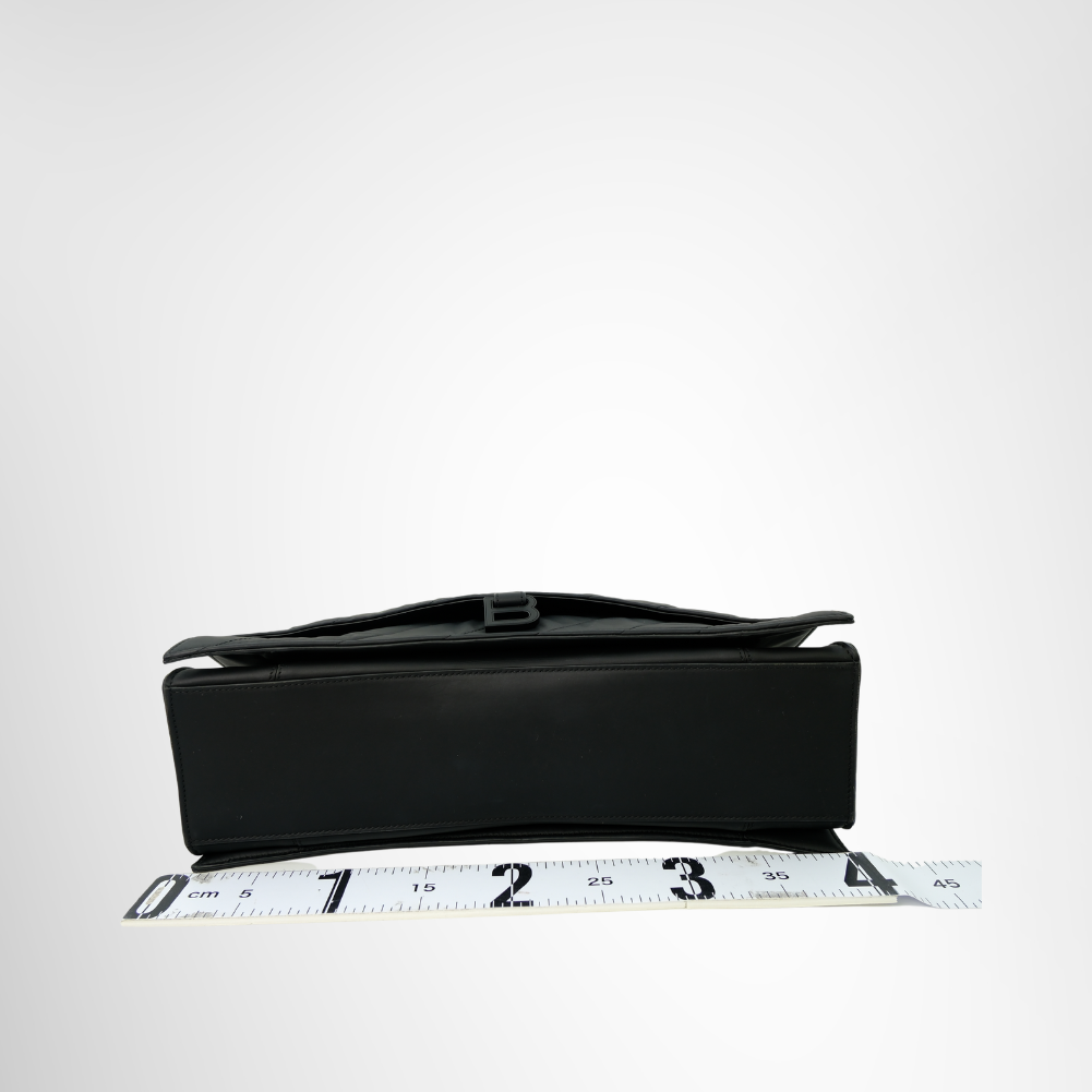 Balenciaga Black Quilted Leather Crush Chain Bag – Pre-Owned Luxury Brand Bags – Antonio & Co Bottom View