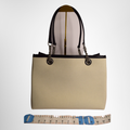 Balenciaga Preowned Luxury Bag Duty Free Medium Canvas Tote Bag Back View