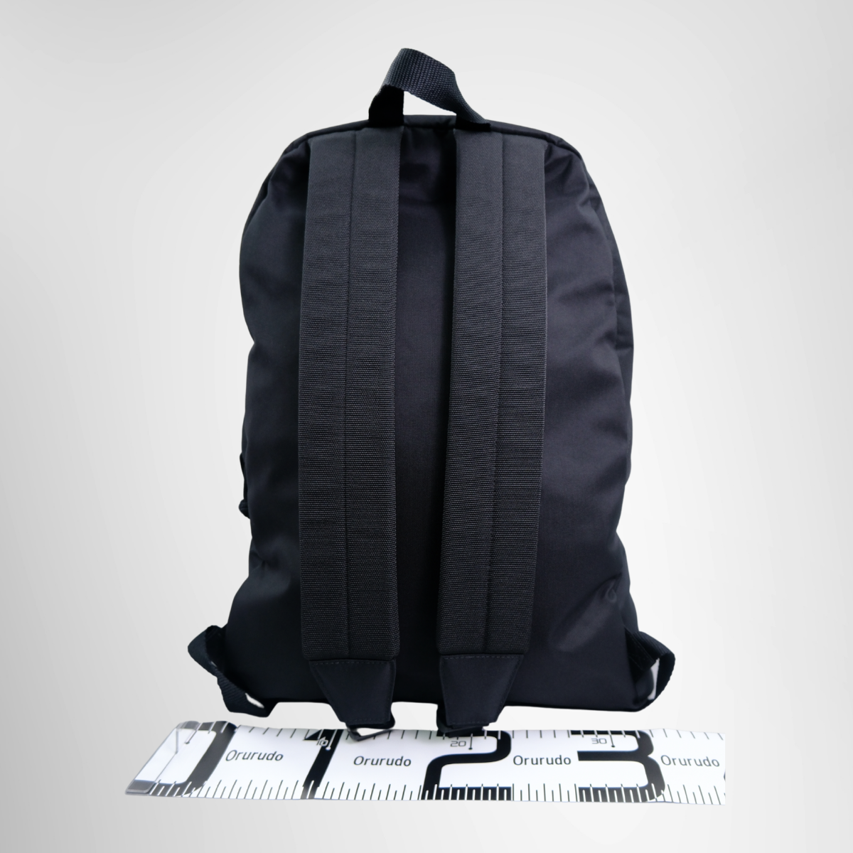 Balenciaga Logo Embroidered Canvas Backpack – Black