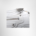 Balenciaga Preowned Luxury Bag Neo Classic Super Nano Handbag in White Crocodile Embossed Leather Close up View