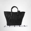 Balenciaga Preowned Luxury Black Bistro S Basket Bag Back View - Antonio & Co.