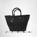 Balenciaga Preowned Luxury Black Bistro S Basket Bag Front View - Antonio & Co.