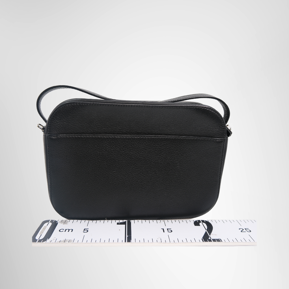 Balenciaga Preowned Luxury Black Everyday Camera Bag Back View