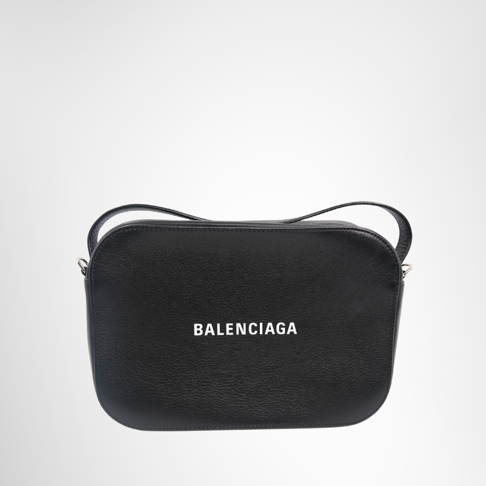 Balenciaga Preowned Luxury Black Everyday Camera Bag Front Page