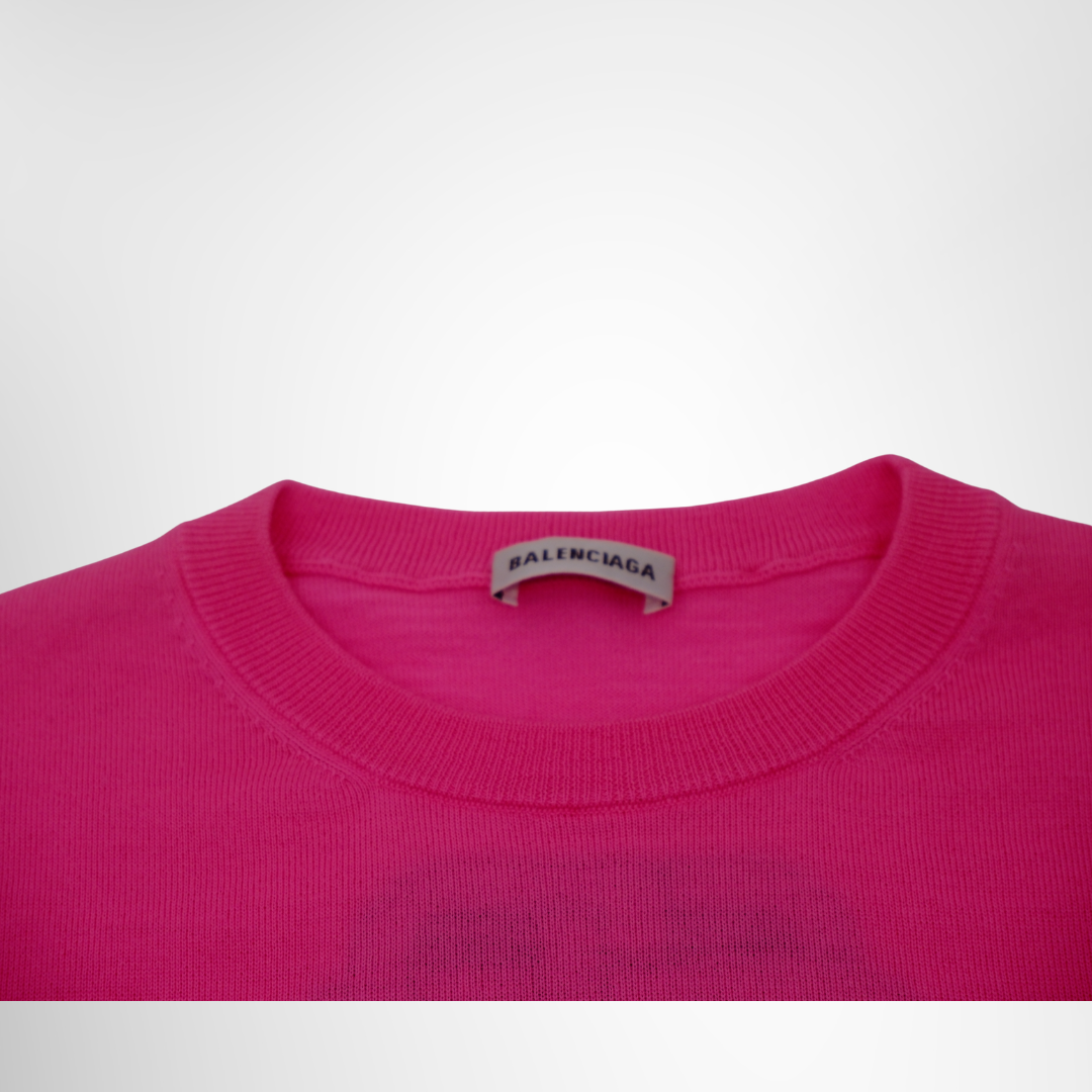 Balenciaga Preowned Luxury Pink Knit Apparel Collar - Antonio & Co.