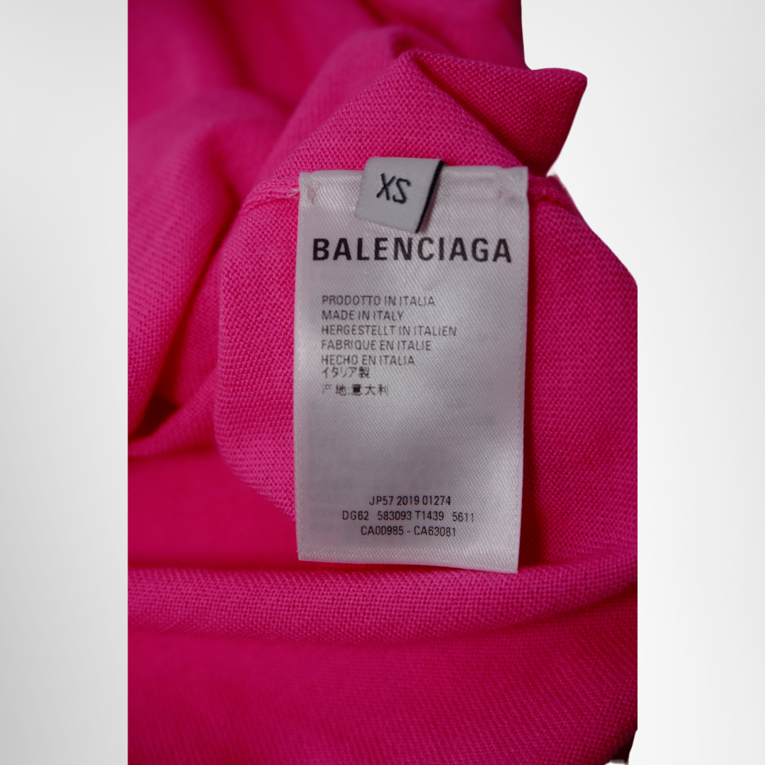 Balenciaga Preowned Luxury Pink Knit Apparel Inside Tag - Antonio & Co.