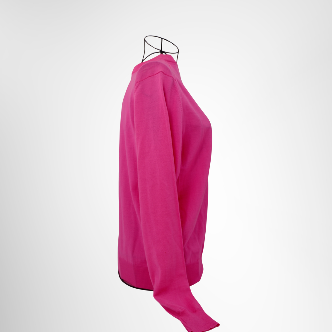 Balenciaga Preowned Luxury Pink Knit Apparel Side View - Antonio & Co.