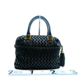 Bally Preowned Luxury Quilted Leather Handbag Back View