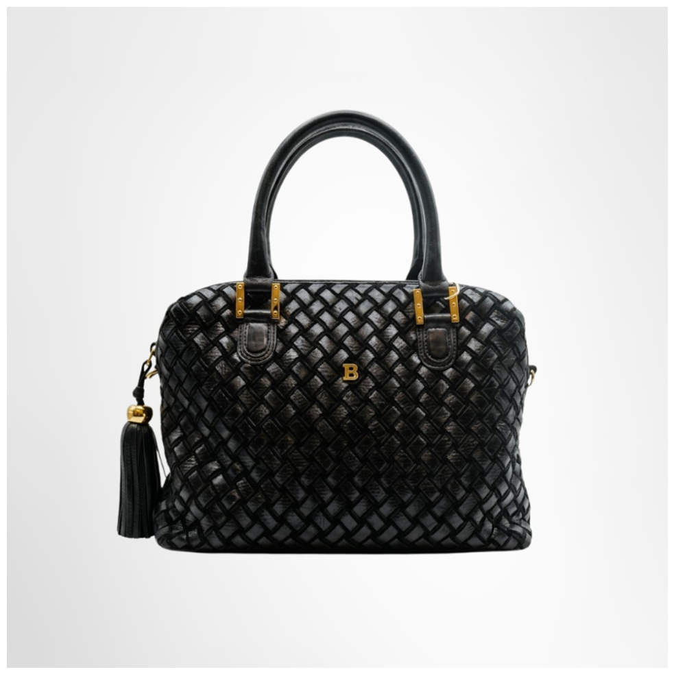 Bally Preowned Luxury Quilted Leather Handbag Front Page