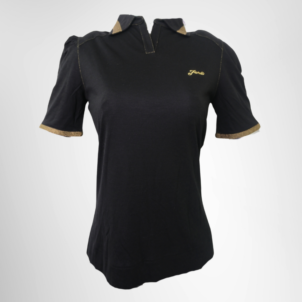 Fendi Black Polo Shirt