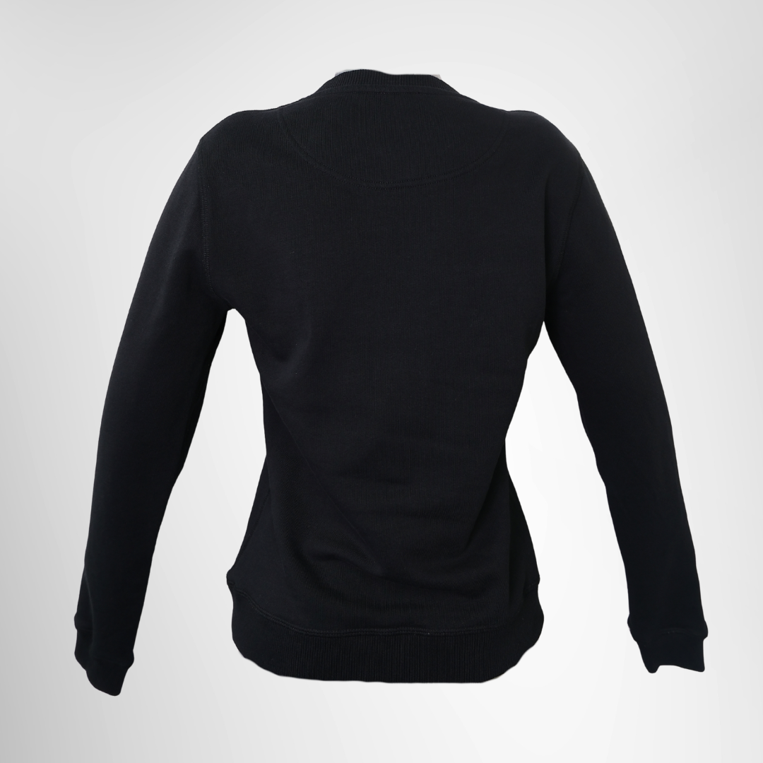 Black Tiger Embroidered Sweatshirt