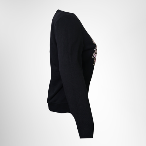 Kenzo Black Tiger Embroidered Sweatshirt