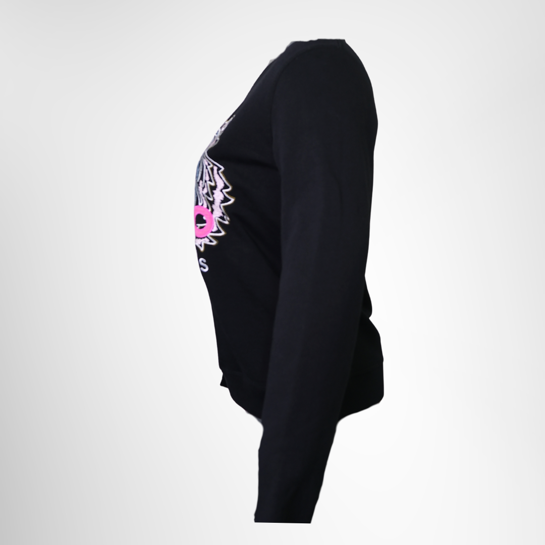 Black Tiger Embroidered Sweatshirt