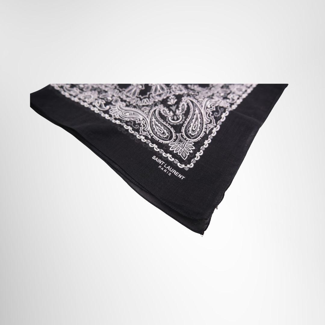 Black Paisley Bandana