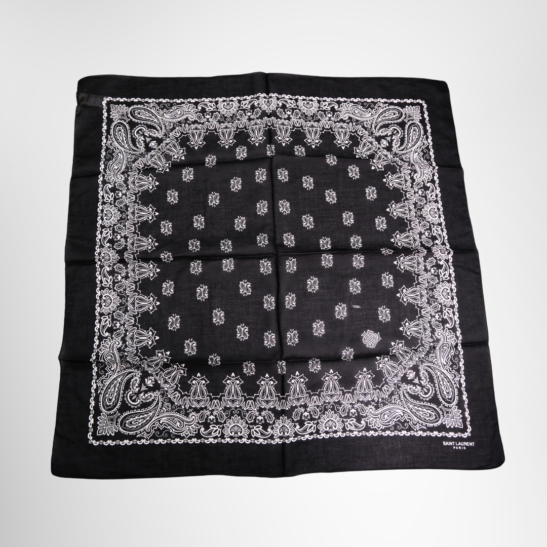 Black Paisley Bandana