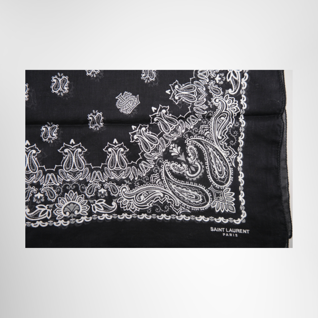 Black Paisley Bandana