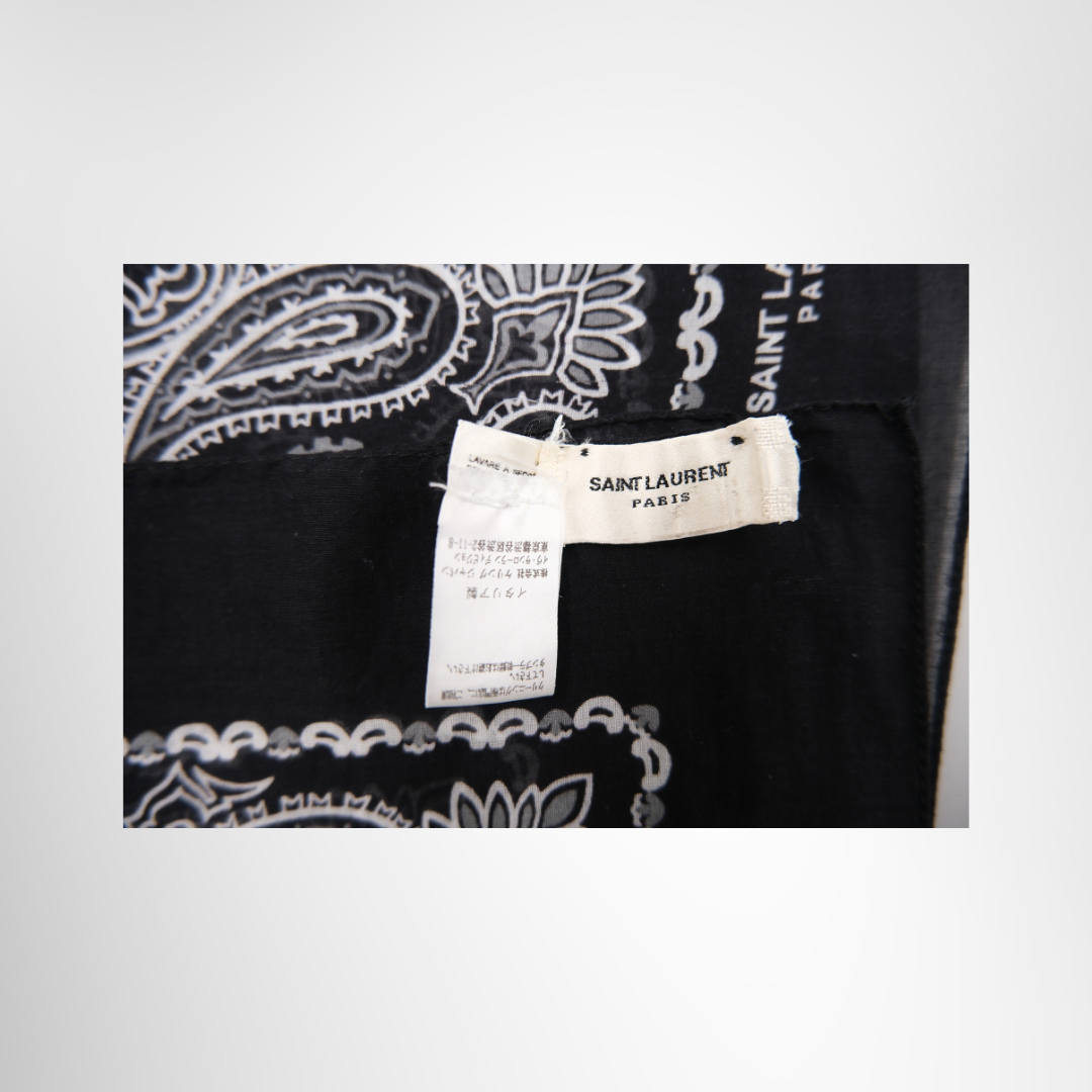 Black Paisley Bandana