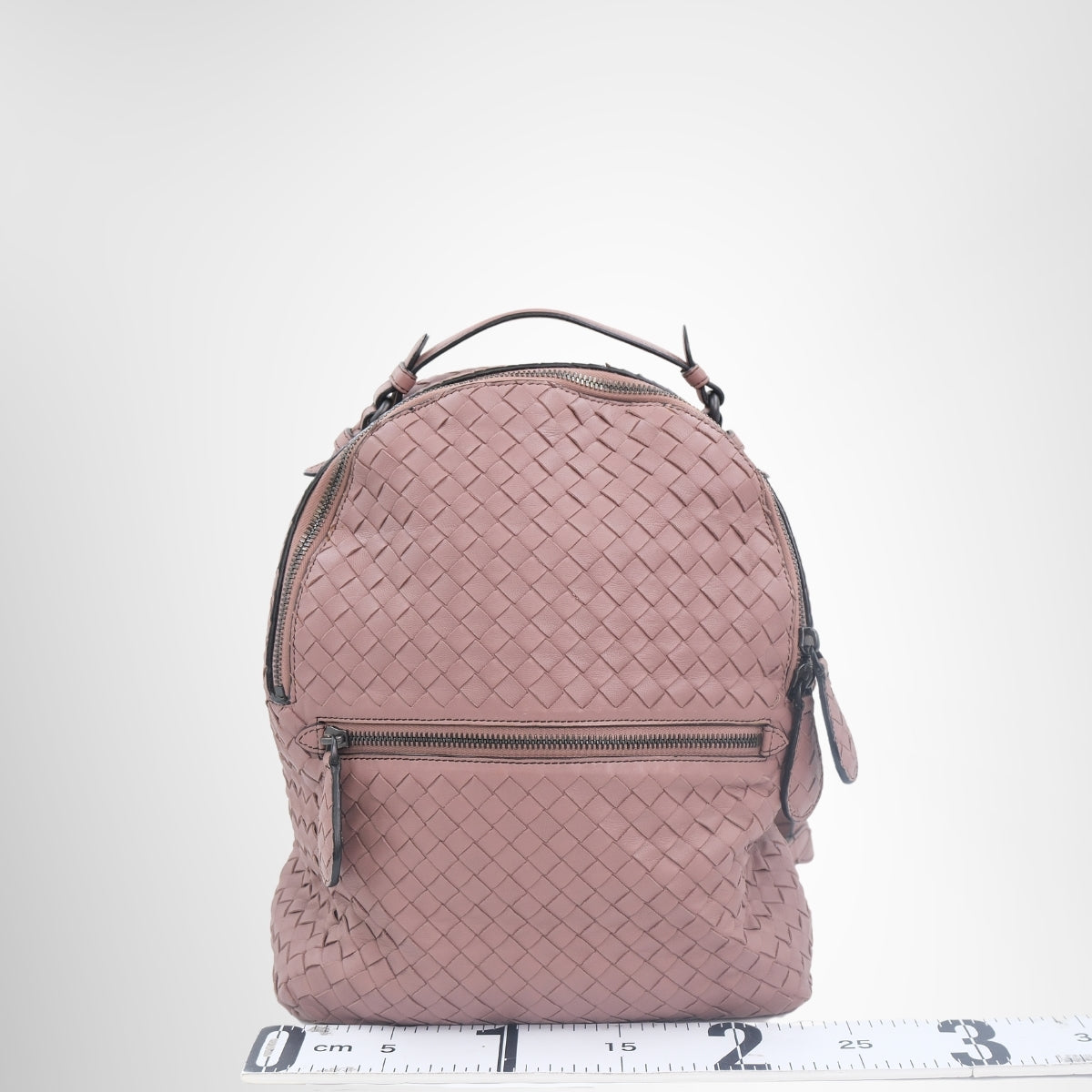 Bottega Veneta Intrecciato Weave Backpack – Pre-Owned Luxury Brand Bags – Antonio & Co Front VIew