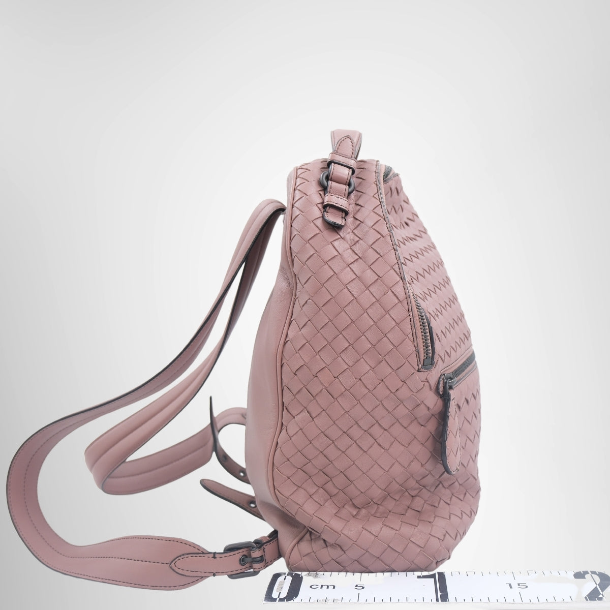 Bottega Veneta Intrecciato Weave Backpack – Pre-Owned Luxury Brand Bags – Antonio & Co Side View
