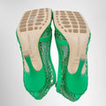 Bottega Veneta Stretch Pumps in Mesh and Leather – Pre-Owned Luxury Brand Shoes – Antonio & Co Soles View 