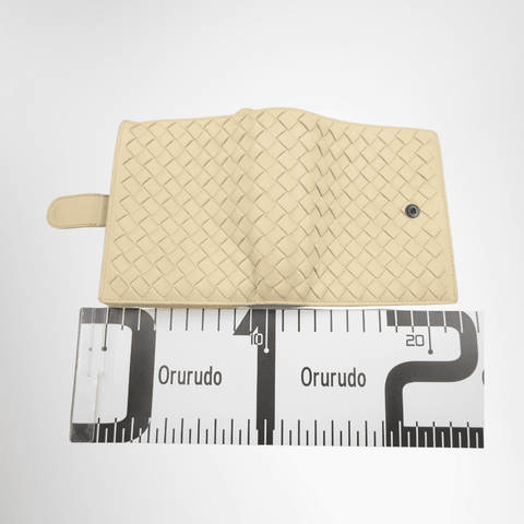 Bottega Veneta Intrecciato Nappa Leather French Flap Wallet – Beige