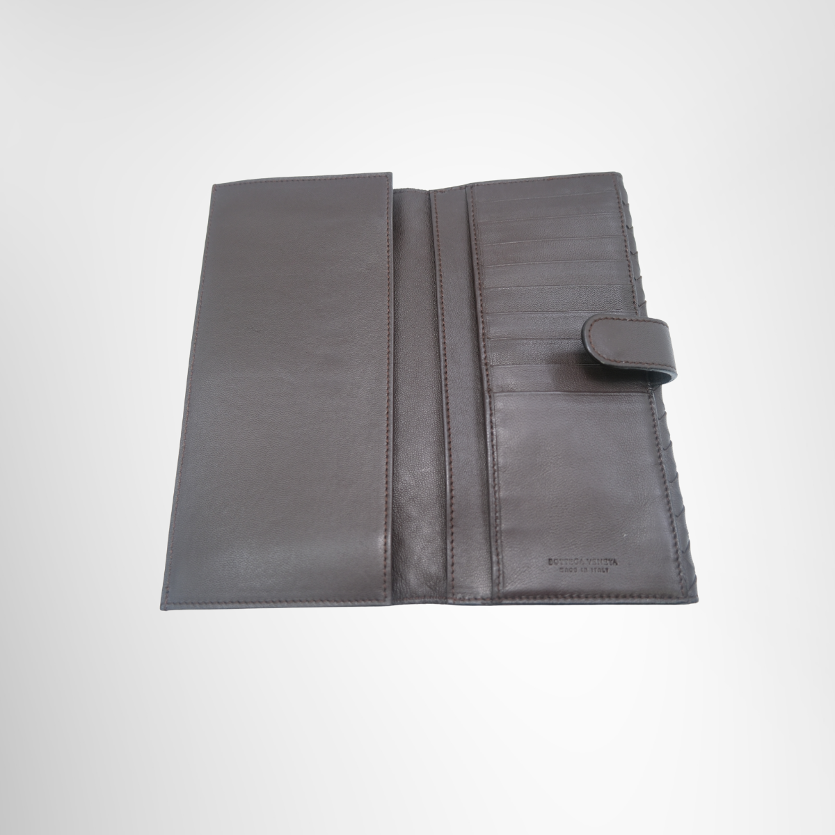 Bottega Veneta Intrecciato Large Flap Wallet – Pre-Owned Luxury Brand Wallet – Antonio & Co Interior View2