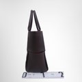 Bottega Veneta Preowned Luxury Arco Tote Bag in Deep Burgundy Bag Side View - Antonio & Co.