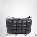 Bottega Veneta Preowned Luxury Bag Casette Black Back View