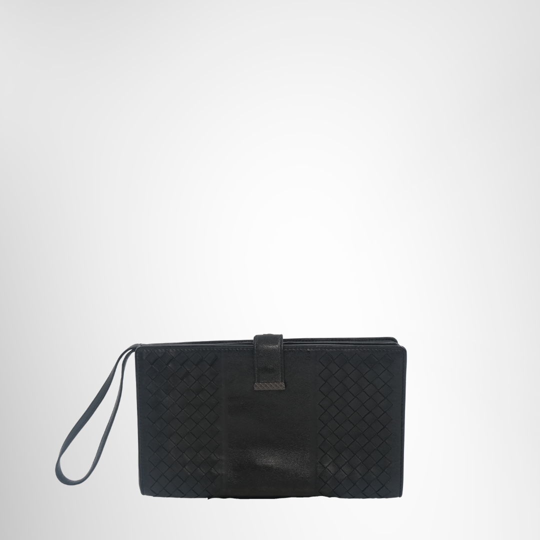 Bottega Veneta Preowned Luxury Bag Clutch Bag Front View