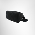 Bottega Veneta Preowned Luxury Bag Intercciato Bottega Satin Mini Purse Bottom Side View 2
