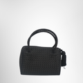 Bottega Veneta Preowned Luxury Bag Intercciato Bottega Satin Mini Purse Front View