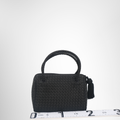 Bottega Veneta Preowned Luxury Bag Intercciato Bottega Satin Mini Purse Front View 3