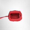 Bottega Veneta Preowned Luxury Bag Mini The Pouch Red Bag Interior View