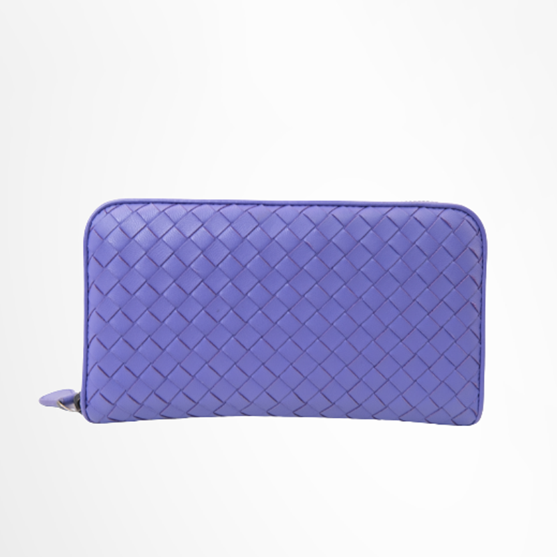 Bottega Veneta Preowned Luxury Zip Around Long Wallet Front Page