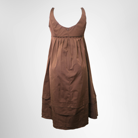 Foxey New York Empire-line Sleeveless Dress in Brown