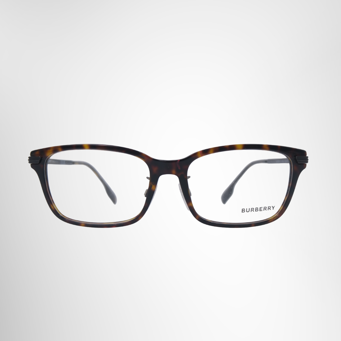 Burberry Dark Havana Rectangular Prescription Eyeglasses – Pre-Owned Luxury Brand Eyewear – Antonio & Co Front Paage