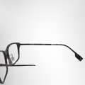 Burberry Dark Havana Rectangular Prescription Eyeglasses – Pre-Owned Luxury Brand Eyewear – Antonio & Co RIght Interior View