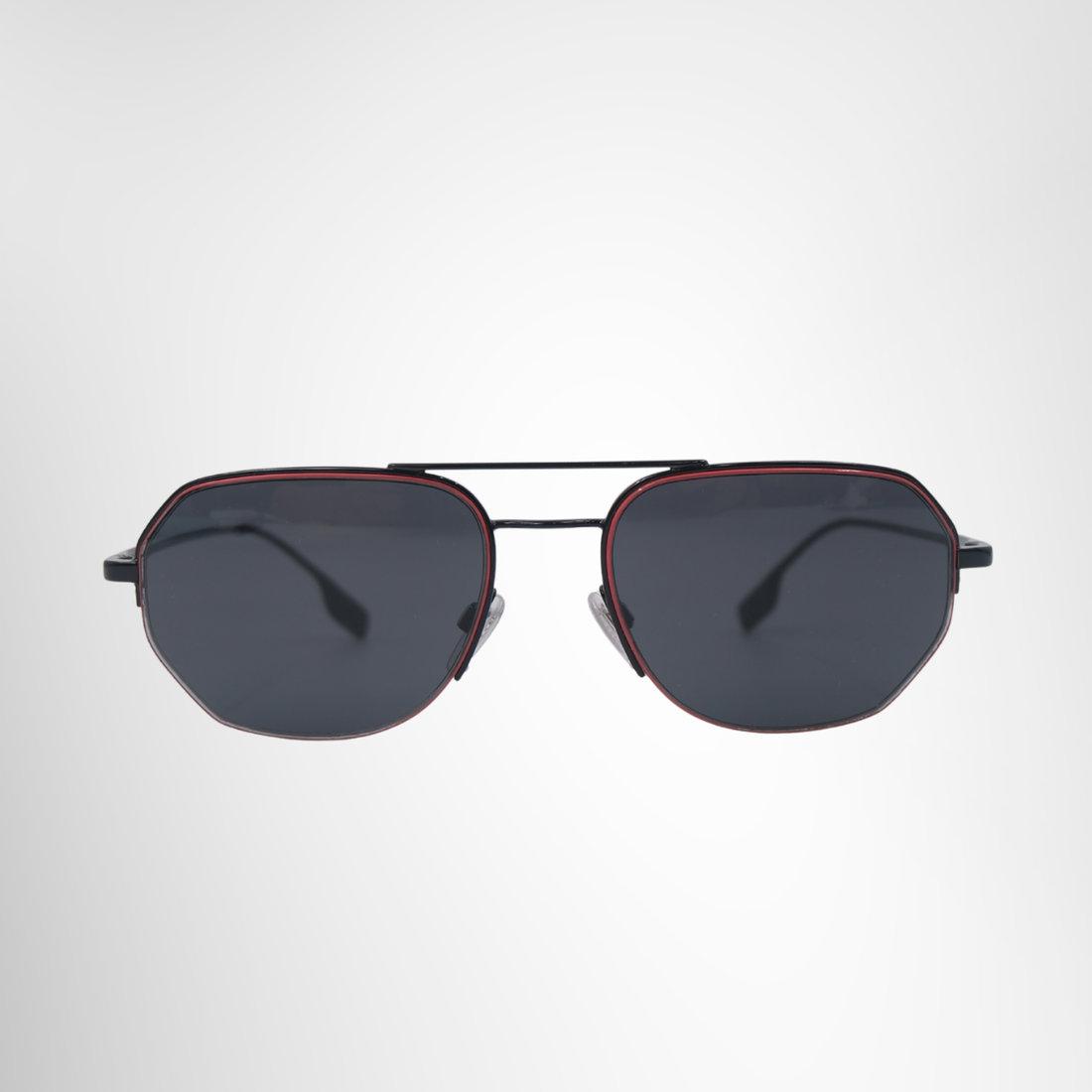 Burberry Henry Dark Grey Navigator Sunglasses – Pre-Owned Luxury Brand Eyewear – Antonio & Co Front Page