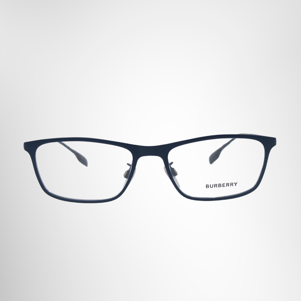 Burberry Matte Navy Blue Rectangular Eyeglasses