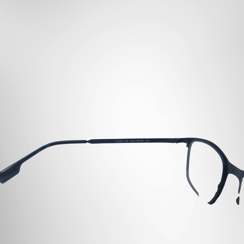 Burberry Matte Navy Blue Rectangular Eyeglasses