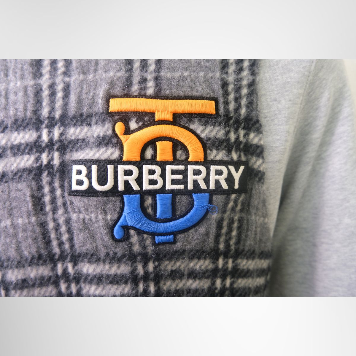 Burberry Monogram Motif Check Panel Sweatshirt – Pre-Owned Luxury Brand Apparel – Antonio & Co Logo