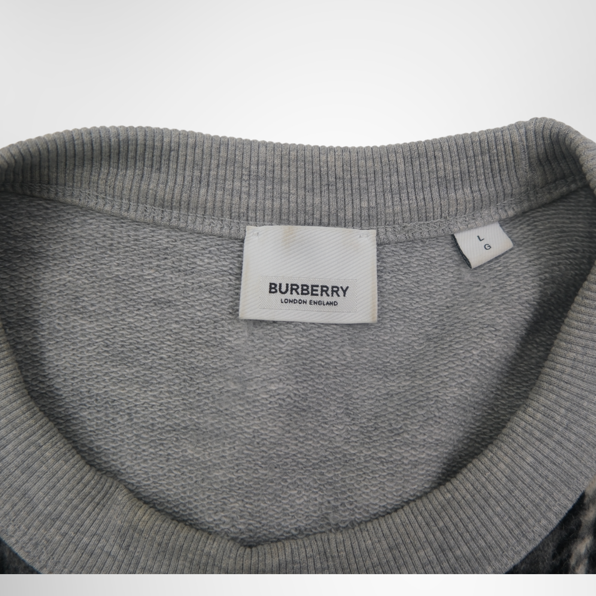 Burberry Monogram Motif Check Panel Sweatshirt – Pre-Owned Luxury Brand Apparel – Antonio & Co Tag 2