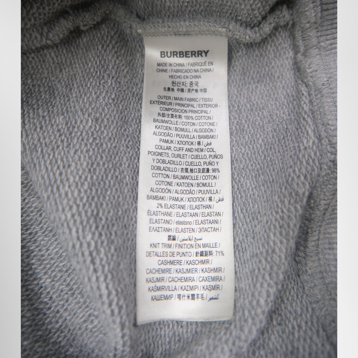Burberry Monogram Motif Check Panel Sweatshirt – Pre-Owned Luxury Brand Apparel – Antonio & Co Tag 
