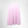 Burberry Pink Mariner Silk Lined Pleated Skirt – Pre-Owned Luxury Brand Apparel – Antonio & Co Back View 